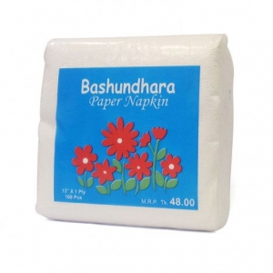 Bashundhara Paper Napkins (100 Pcs)