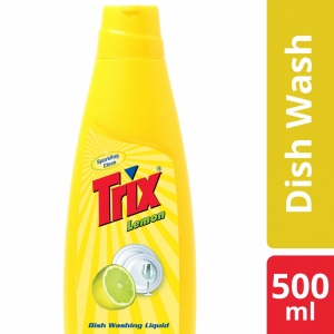 Trix Dishwashing Liquid Bottle 500ml (Lemon)