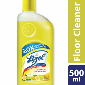 Lizol Floor Cleaner Citrus Disinfectant Surface Cleaner 500ml