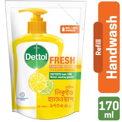 Picture of Dettol Fresh Liquid pH-Balanced Handwash Refill 170 ml