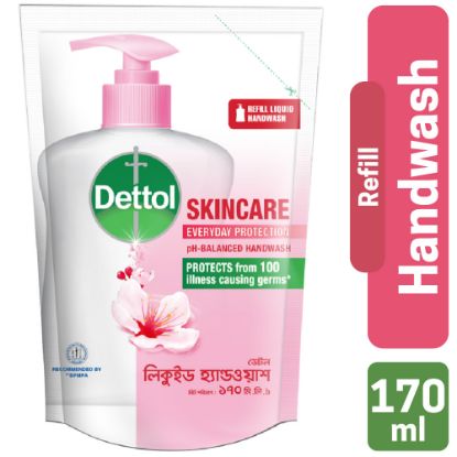 Picture of Dettol Handwash Skincare 170ml Refill, pH-Balanced Liquid Soap with Moisturizers