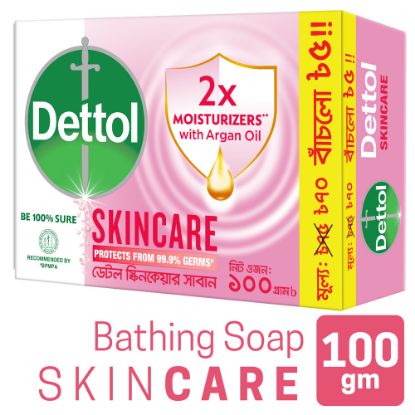 Picture of Dettol Bathing Bar Soap Skincare 100 gm
