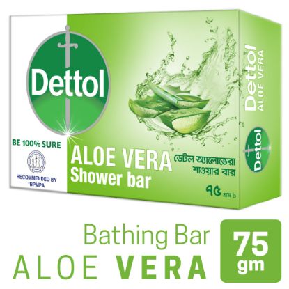 Picture of Dettol Soap Aloe Vera 75gm Bathing Bar, Soap with Aloe Vera Extract
