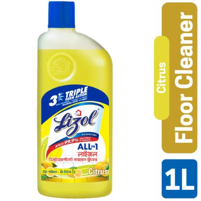 Picture of Lizol Disinfectant Floor & Surface Cleaner 1L Citrus, Kills 99.9% Germs