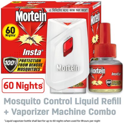 Picture of Mortein Mosquito Repellant Machine+Refill Combo Pack 45ml |100% Dengue Protection