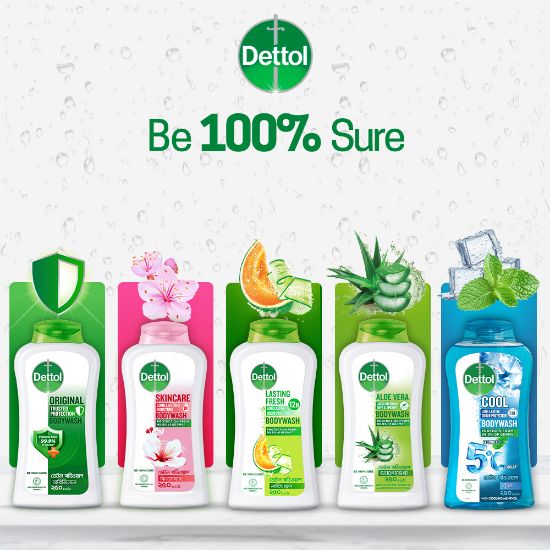 Picture of Dettol Cool upto 5°C Cooler Bodywash with 12Hour Long Lasting Odour Protection 250ml