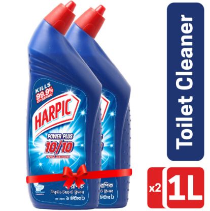 Picture of Harpic Toilet Cleaner 2L (1L X 2), Double Pack Original Power Plus 10/10 Stain Remover